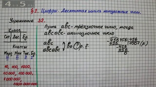 Упражнение 32 – § 2 – Математика 5 класс – Мерзляк А.Г., Полонский В.Б., Якир М.С. смотреть онлайн
