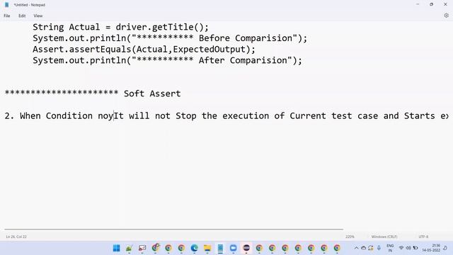 Day21 Selenium Assertion смотреть онлайн