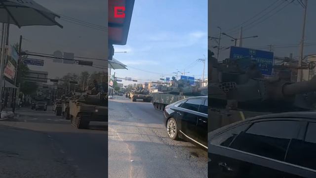 В Южной Корее фиксируется военная активность: техника перебрасывается к границе с Северной Кореей. смотреть онлайн