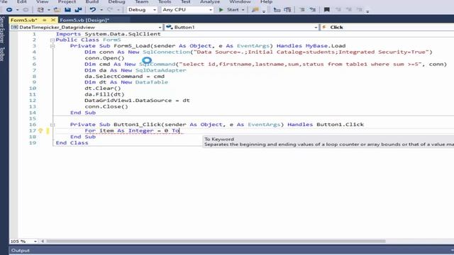 Programming VB.net Update all cells in column datagridview at once without database смотреть онлайн