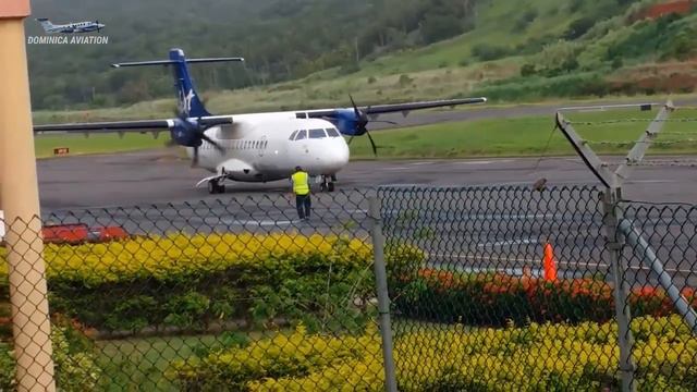 Liat ATR 42-600 ✈ Departure || Dominica Douglas Charles Airport смотреть онлайн