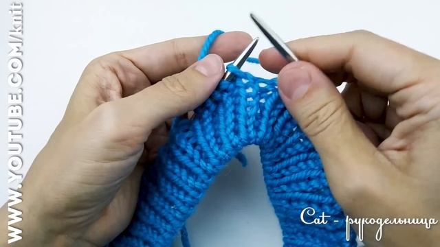 Красивая горловина спицами резинкой 1х1 с ложной кетлевкой смотреть онлайн