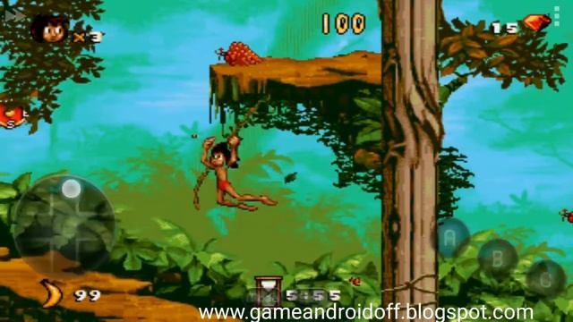 Gameplay : Jungle Book (MD.emu-SegaMD) | Android emulator game retro смотреть онлайн