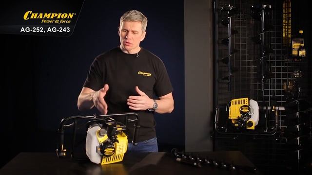 Мотобуры Champion AG252 и AG243 смотреть онлайн