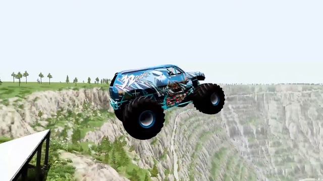 Zombie Monster Truck vs Big GTA5 Mega Ramps | Monster Truck High Jumps | Monster Jam Race смотреть онлайн