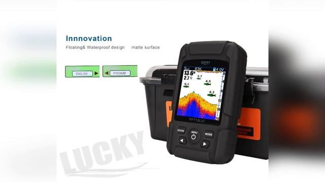 Эхолот рыболокатор LUCKY FF718LIC с цветным дисплеем и проводным датчиком смотреть онлайн
