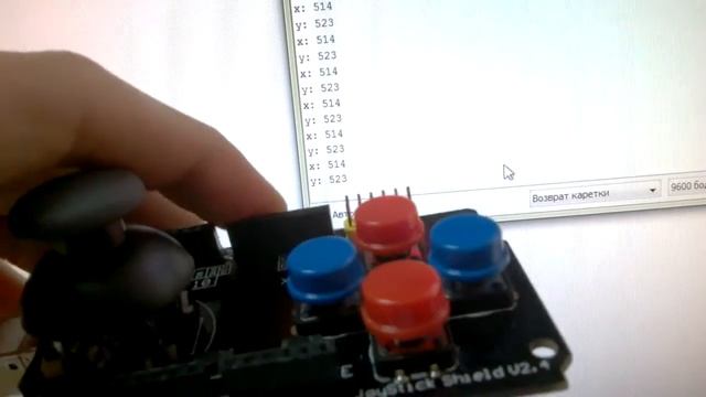 Подключение модуля Joystick Shield v2.4 к Arduino смотреть онлайн