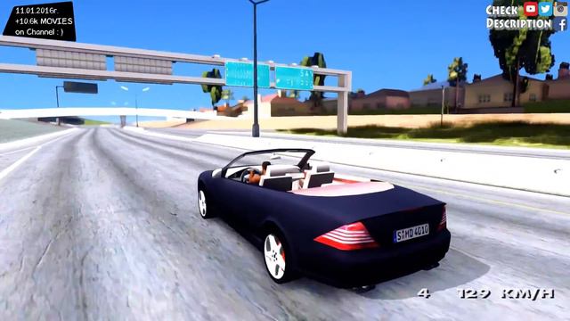 GTA San Andreas - Mercedes Benz CL600 Cabrio EnRoMovies _REVIEW