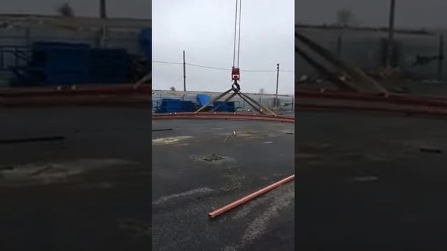 Монтаж ангара