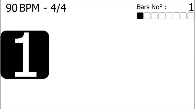 90BPM - 4/4 - Visual Metronome смотреть онлайн