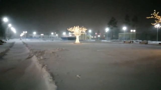 Ночной город Когалым ХМАО смотреть онлайн
