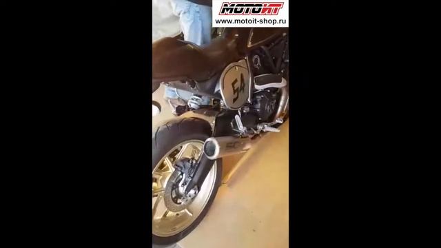 Ducati Scrambler 800 глушитель SC-Project CR-T смотреть онлайн