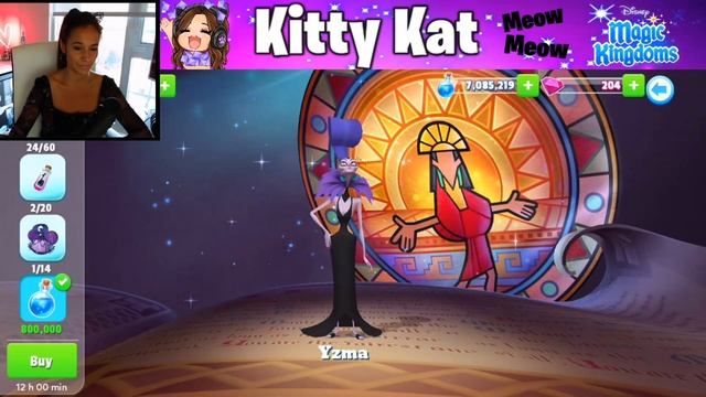 Kitty Kat Livestream! UNLOCKED YZMA Disney Magic Kingdoms Game! !tip !twitch смотреть онлайн