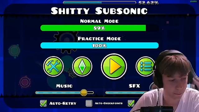"SUBSONIC" 100% (SHITTY EXTREME) by Serpy (Geometry Dash) смотреть онлайн