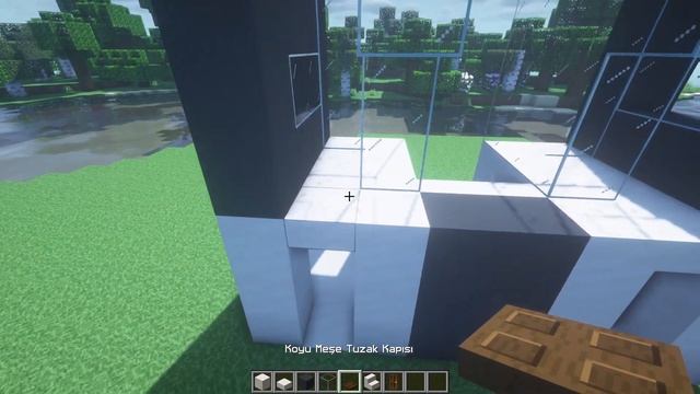 Minecraft 2 Player Modern House Tutorial #21 - Minecraft House Tutorial