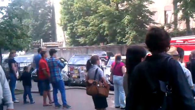 Пожар в доме Либмана на Соборной площади!!! ( 14 мая 2012) смотреть онлайн