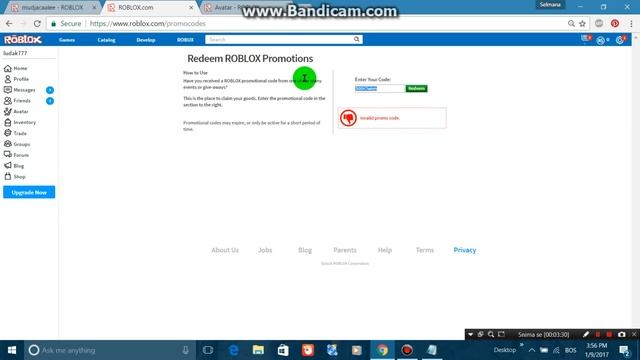 FREE 5 PROMOCODES AND ROBUX-ROBLOX 100% 2017 смотреть онлайн