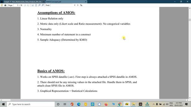 IBM SPSS AMOS Basic Concepts смотреть онлайн