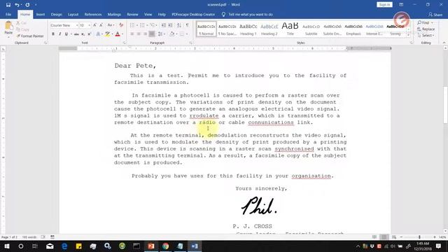 How To Convert Scanned PDF To Word Using Microsoft Word 2016 For Free (Offline Method) смотреть онлайн