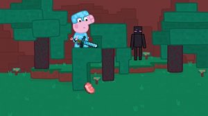 Minecraft Speedrunner Peppa vs 5 Hunters REMATCH