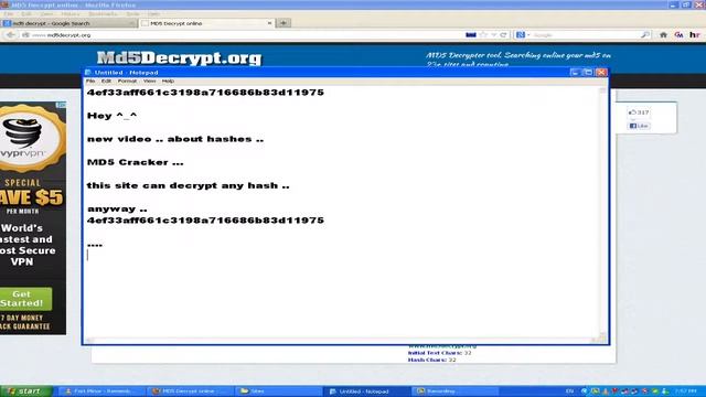 Decrypt MD5 Hashes . смотреть онлайн