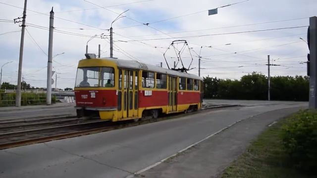 Трамвай Tatra T3SU-1107 смотреть онлайн