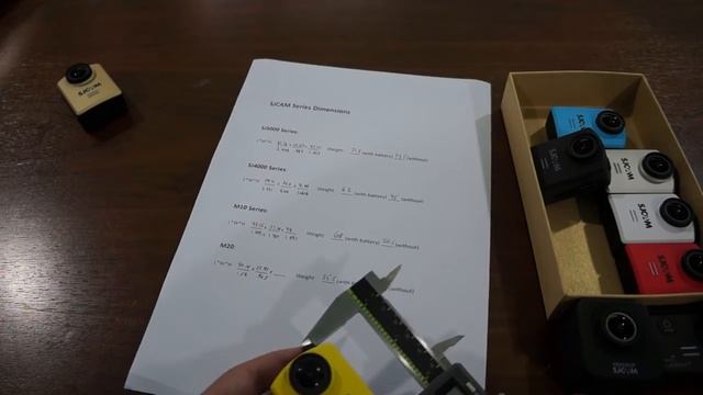 Сравнение размеров и веса SJCAM M20, SJ5000, SJ4000, M10 Cube смотреть онлайн