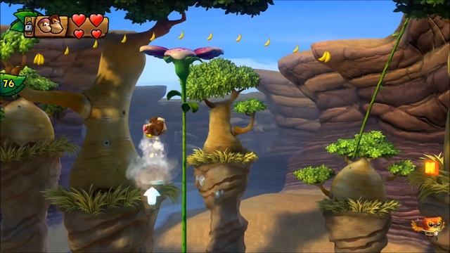 Donkey Kong Country: Tropical Freeze - 100% Walkthrough - 3-2 Baobab Bonanza (Puzzle and KONG) смотреть онлайн