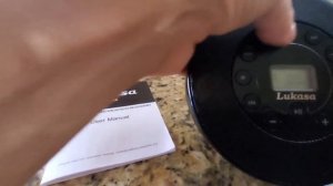 Rechargeable Portable Bluetooth CD Player, Lukasa Compact Music CD Disc Player Review