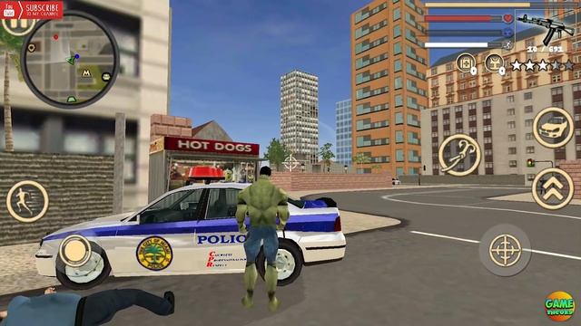 Monster Hulk Rope VS Iron Rope Hero Vice Town Epic Moments Android GamePlay FHD смотреть онлайн