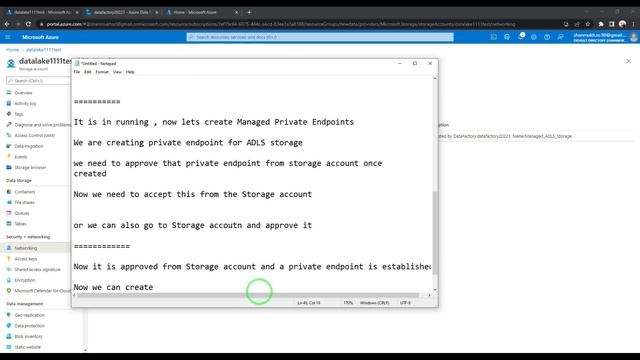 Azure Data Factory - Create Managed VNET Integration runtime and creating Managed Private Endpoint смотреть онлайн