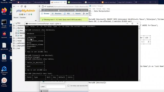 My SQL Insert, Select, Create User, Grant Privileges (Sinhala + English) смотреть онлайн
