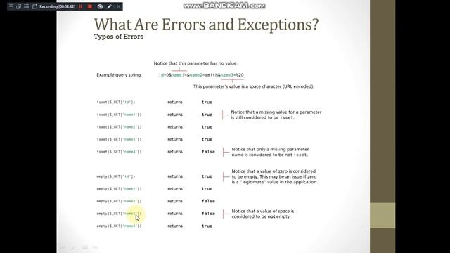 Module 4 PHP Error Handling смотреть онлайн