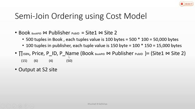 7_6 Semi Join Ordering in Distributed Query смотреть онлайн