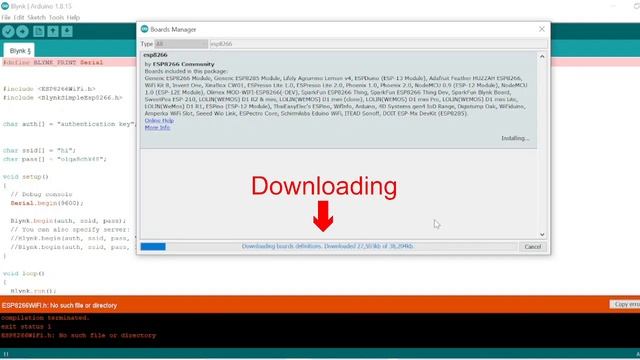 Add ESP8266 library to Arduino IDE | ESP8266WIFI.h: No such file or directory | Problem solved смотреть онлайн