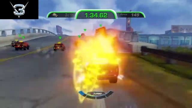 Cars 3: Kart contact trophy - side bash 15 karts in takedown смотреть онлайн