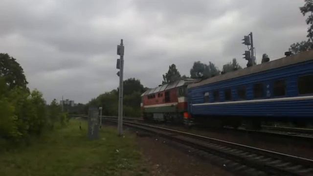 ТЭП70-0435 с поездом №094Ш Одесса-Минск. смотреть онлайн