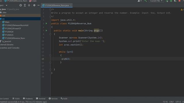 number in reverse order in java смотреть онлайн