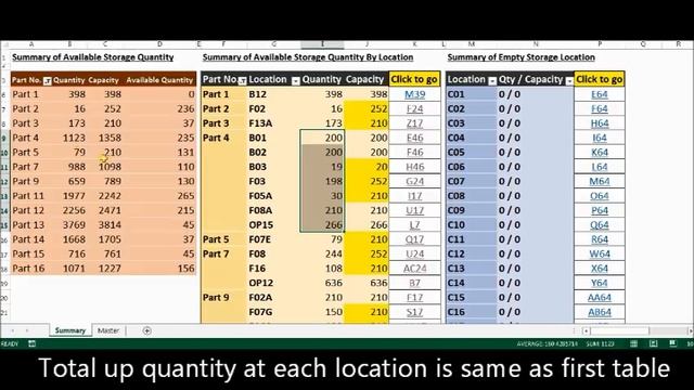 Automatically Update Storage Status & Link to Storage Location in Excel смотреть онлайн
