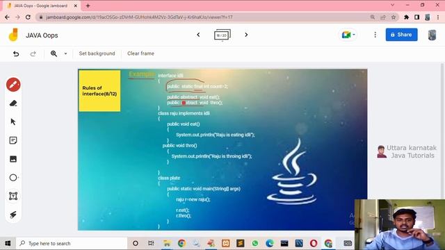 Interface Rule-08||In Abstract || Oop's||JAVA||#uttarakaranataka ||krishnabs смотреть онлайн
