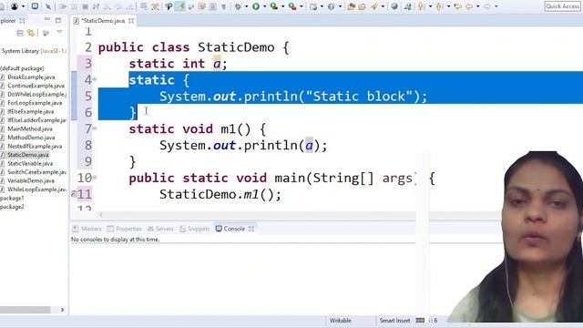 static keyword in java(Hindi)| static variable | static method | static block| placement java cours смотреть онлайн