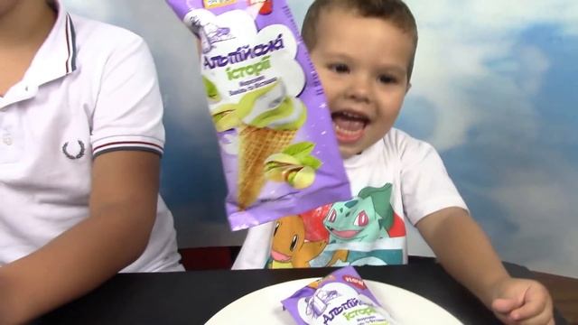 Челлендж Мороженое против Обычной еды или ICE CREAM vs REAL FOOD !!! смотреть онлайн