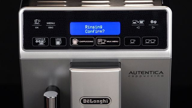 How to rinse the De'Longhi Autentica ETAM 29660.SB Coffee Machine for the first time смотреть онлайн