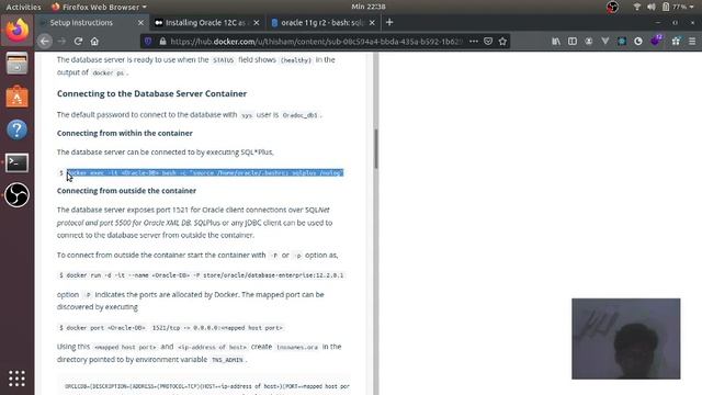 Instalasi OracleDB 12c Melalui Docker смотреть онлайн