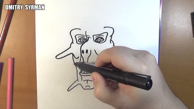 How to draw Alien, Как нарисовать пришельца смотреть онлайн