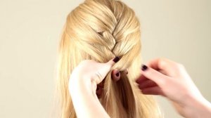 Обычная французская коса. Basic french braid