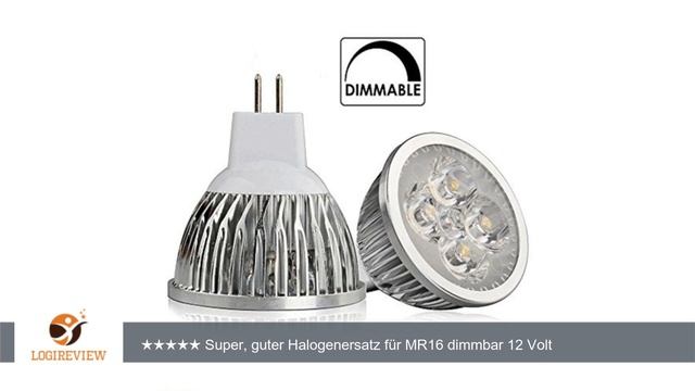 10 X MR16 LED Dimmbar 12V 60° Grad Spot Lampe, GU5.3 Warmweiß 380lm, Ersatz für 40W Halogen Strahle смотреть онлайн