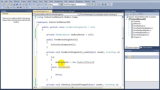 05: WRITE SINGLE COIL (MODBUS WITH .NET) смотреть онлайн