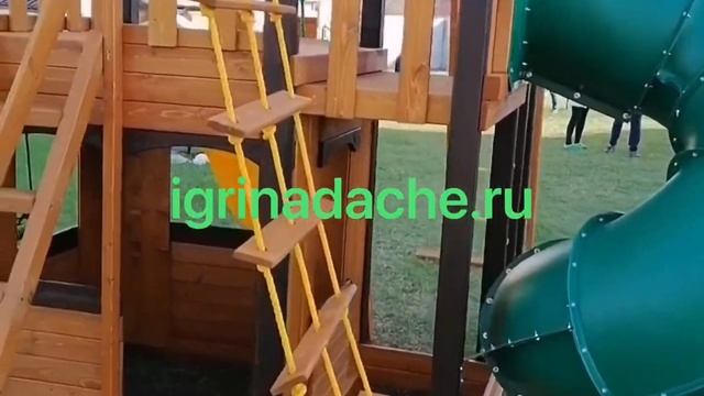 Деревянная зимняя горка «Марк 3 турбо» / igrinadache.ru смотреть онлайн