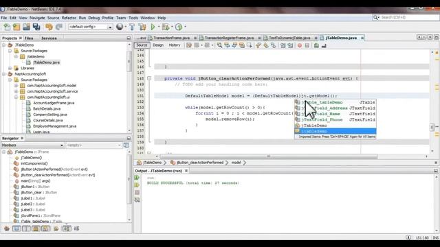 Java Prog #108 How To Use jButton To Clear jTable Using NetBeans Java Projects смотреть онлайн